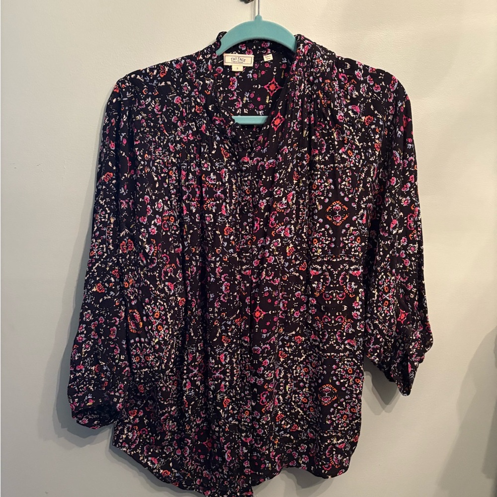Fat Face Colorful Metallic Button-up